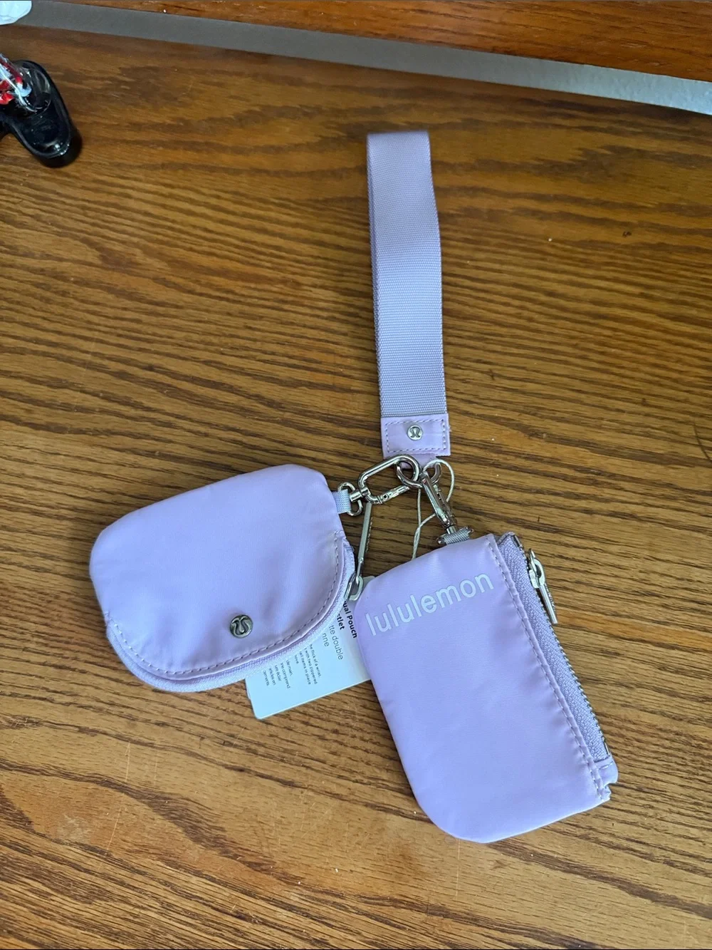 lululemon white Dual Pouch Wristlet Tag